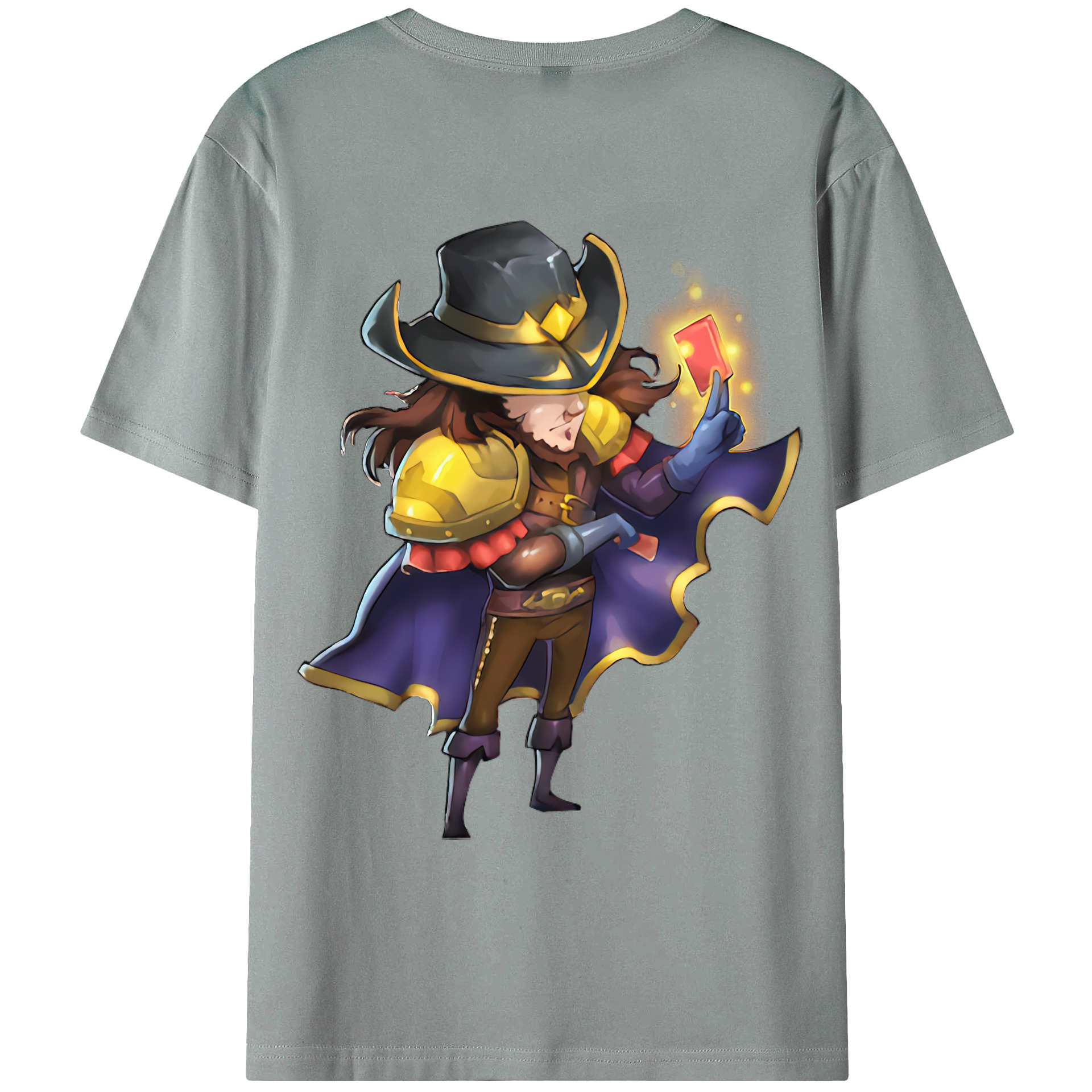 （画像用） リーグ・オブ・レジェンド League of Legends LOL 綿100％ メンズ半袖Tシャツ（バックプリント） 通気性